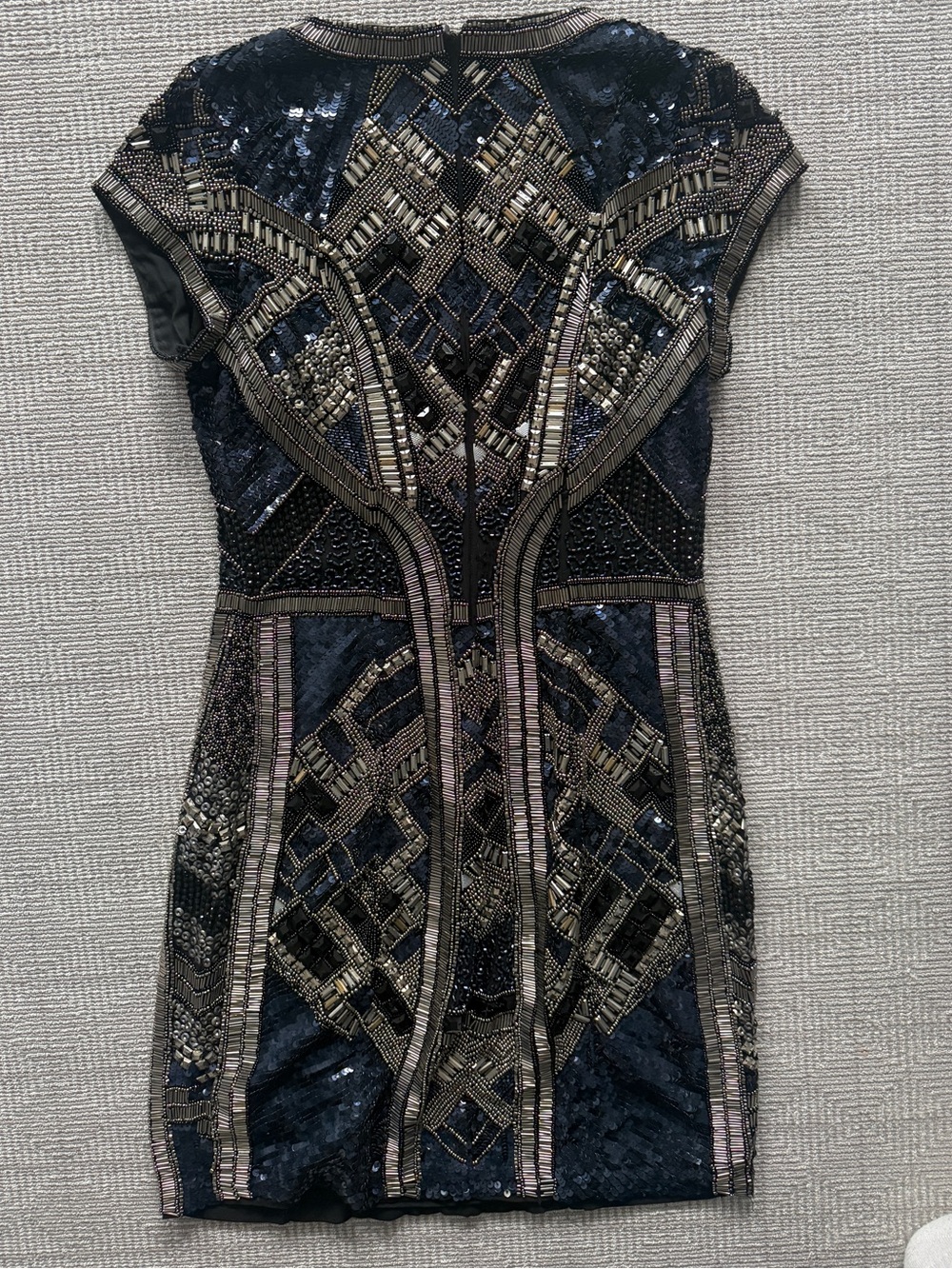 PARKER BLACK SERENA EMBELLISHED MINI DRESS, size 6 - Picture 2 of 5